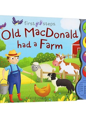 Old MacDonald Had a Farm 老麦克唐纳有一个农场  纸板发音书 英文原版经典儿歌童谣