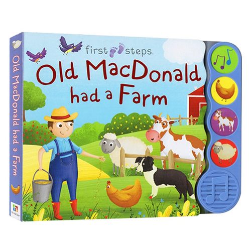 Old MacDonald Had a Farm 老麦克唐纳有一个农场  纸板发音书 英文原版经典儿歌童谣