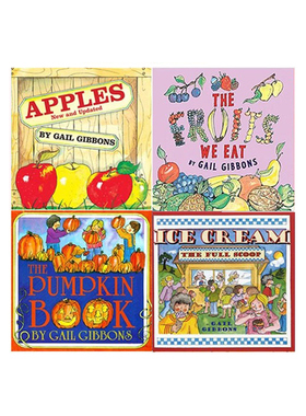 英文原版 Gail Gibbons 盖尔吉本斯少儿百科 食物系列 4册 The Pumpkin Book /FIce Cream 儿童科普读物 儿童饮食营养图书
