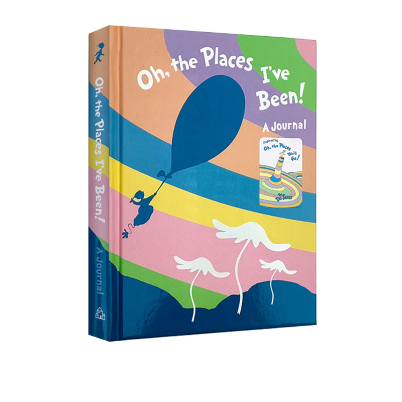 英文原版 Oh, the Places I've Been! 噢,你要去的地方! 苏斯博士日记本 手账 Dr Seuss 周边文创