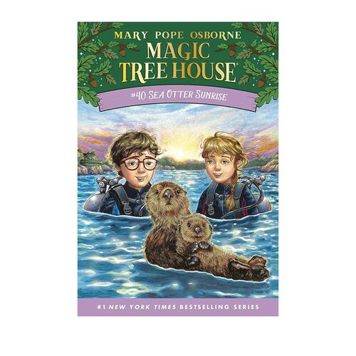 英文原版 神奇树屋第一季  40 Sea Otter Sunrise Magic Tree House 中小学生课外读物儿童桥梁章节书
