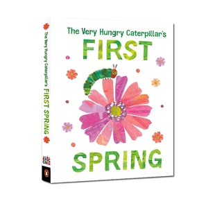 英文原版 The Very Hungry Caterpillar's First Spring 艾瑞卡尔 Eric Carle 宝宝撕不烂纸板书童话寓言故事书