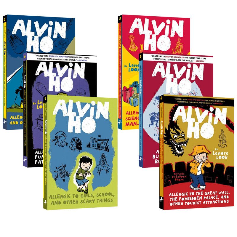 英文原版 alvin ho系列 胆小鬼阿文 6册全套 青少年课外阅读 幽默励志