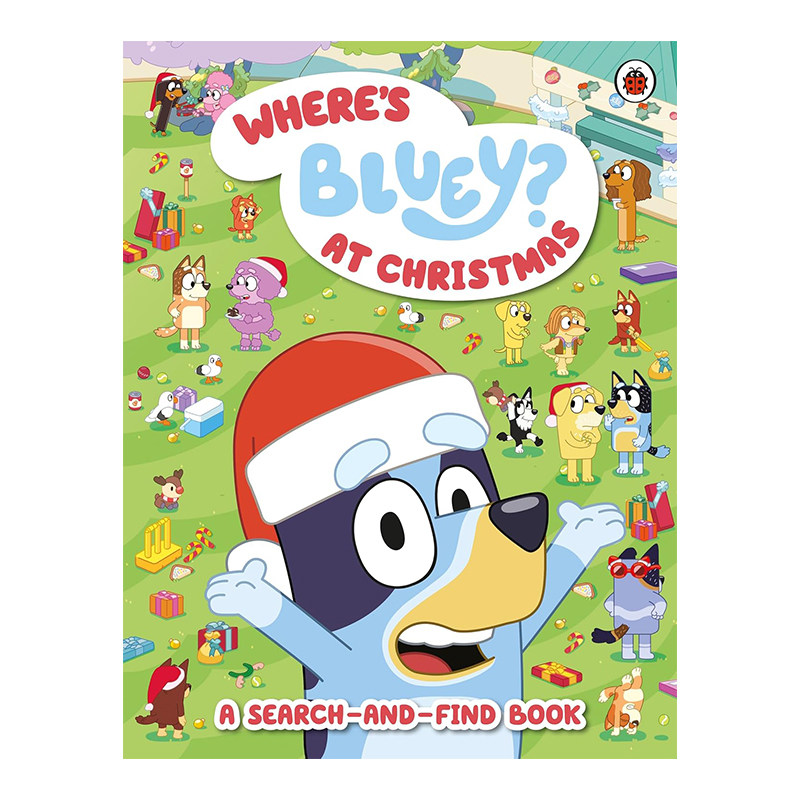 小蓝狗布鲁伊 Bluey Where’s Bluey? At Christmas 布鲁伊在哪里？圣诞节 找找看互动游戏书 英文原版 儿童启蒙故事绘本