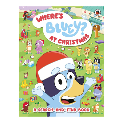 小蓝狗布鲁伊 Bluey Where’s Bluey? At Christmas 布鲁伊在哪里？圣诞节 找找看互动游戏书 英文原版 儿童启蒙故事绘本