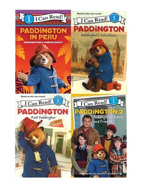 英文原版 I Can Read 1阶段 帕丁顿熊4册 电影新版 Paddington Paddington's Adventures/Meet Paddington 儿童分级读物