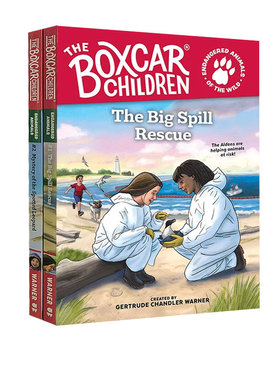 英文原版 The Boxcar Children Endangered Animals 棚车少年 濒危动物系列 2册 儿童英语阅读桥梁章节书