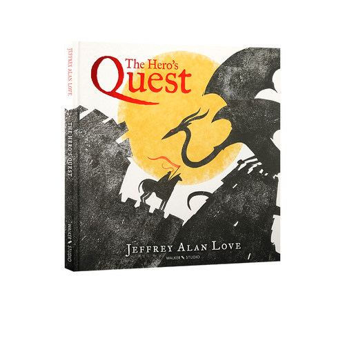 英文原版 The Hero's Quest 精装故事绘本 暗黑系图画书 jeffrey alan love 小熊点灯 点灯人 Walker 出品