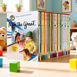 了不起的小侦探内特 英文原版 1-28-32册 Nate The Great 汪培珽书单推荐 儿童桥梁章节小说书 大侦探内特 课外英语读物