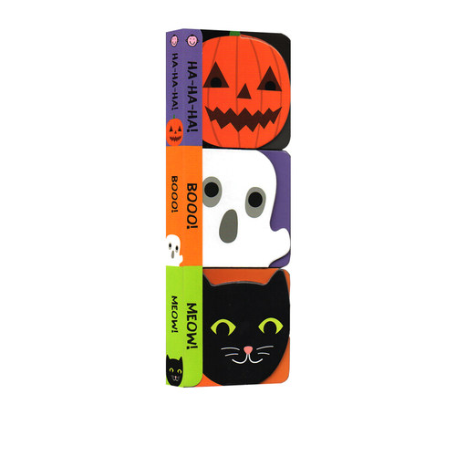 英文原版 Chunky Pack Halloween 3册 手掌造型纸板书 万圣节 幼儿启蒙绘本 纸板书撕不烂