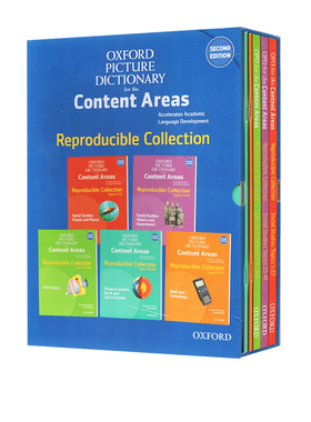 英文原版 Oxford Picture Dictionary for the Content Areas 5册盒装 牛津图画词典 图解练习