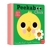 Peekaboo Nosy Chick 培养幼儿想象力 英文原版 3岁儿童机关操作游戏书 躲猫猫系列 Crow