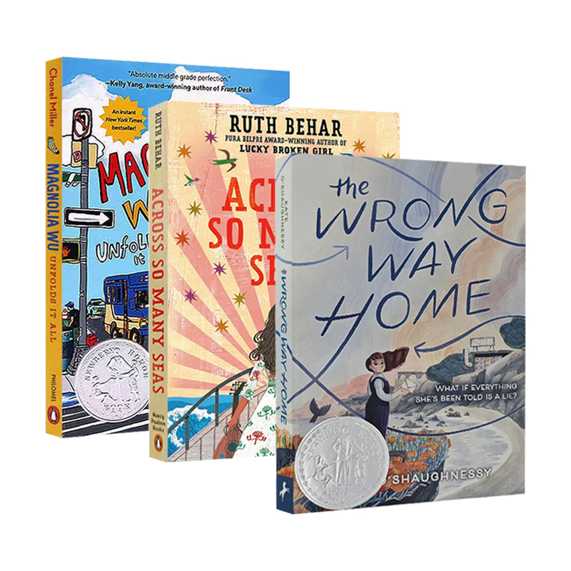 2025年纽伯瑞银奖 儿童文学英文小说3册 Across So Many Seas 跨越那么多海 The Wrong Way Home 迷途归家 吴玉兰展现了一切