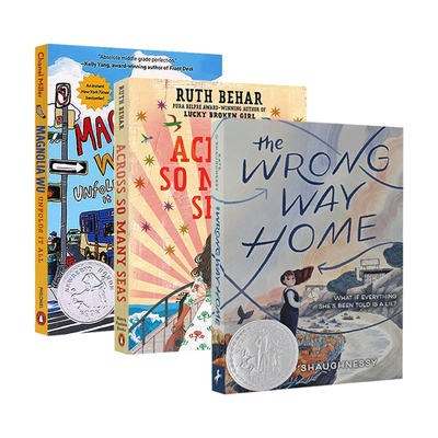 2025年纽伯瑞银奖 儿童文学英文小说3册 Across So Many Seas 跨越那么多海 The Wrong Way Home 迷途归家 吴玉兰展现了一切