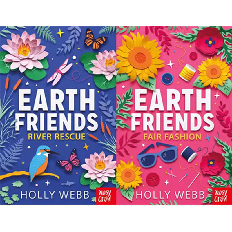 英文原版 Earth Friends 2册合售 儿童友谊故事桥梁章节书 环保主义 Holly Webb 课外阅读儿童读物 Nosy Crow 大嘴鸟出品