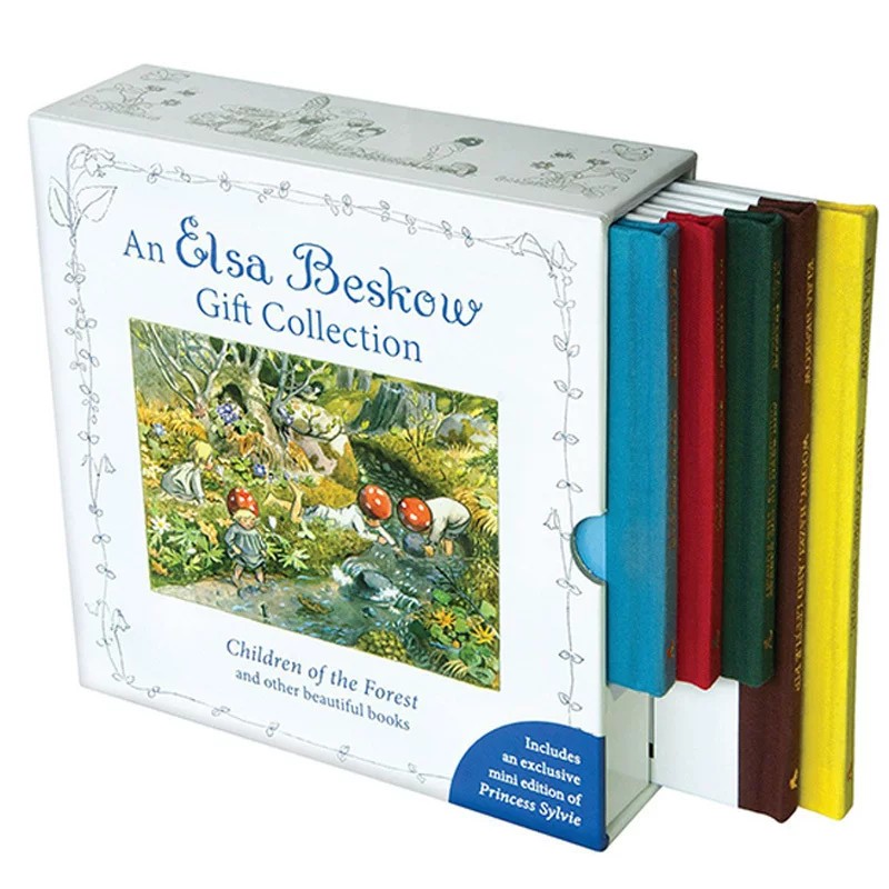 英文原版 Elsa Beskow Gift Collection 5本精装盒装 艾莎贝斯蔻情商性格教育绘本 瑞典绘本大师Elsa Beskow