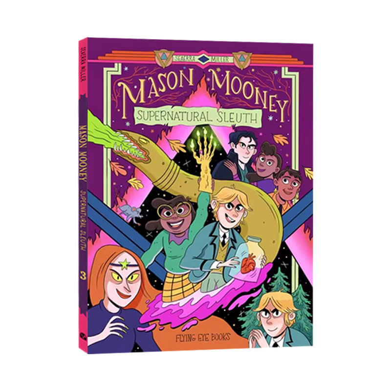 英文原版  Mason Mooney#3: Supernatural Sleuth  全彩漫画绘本 图像式桥梁小说 小学生课外英语读物