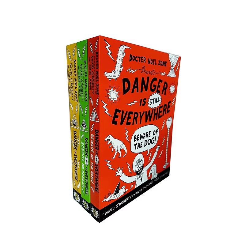预售 英文原版 胆小鬼日记系列 Danger Is Everywhere 危险无处不在 3册合集 儿童章节桥梁小说书
