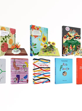 英文原版 The Finger Sports Game 手指动一动系列  亲子互动 益智启蒙纸板书 想象力培养 名家Herve Tullet