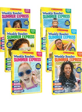 英文原版 Weekly Reader Summer Express PreK-K-1-2-3-4-5 学乐小学生综合练习册 6册套装