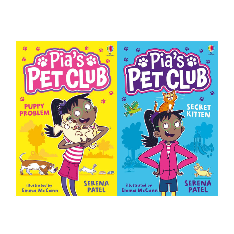 英文原版 Pia's Pet Club 皮娅的宠物俱乐部 桥梁章节书 意外侦探阿妮莎同作者 中小学英语课外读物