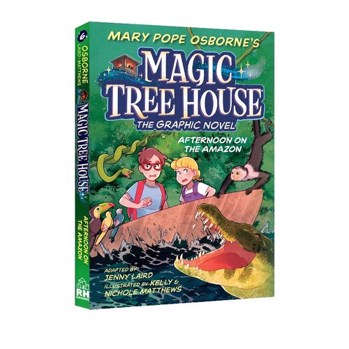 神奇树屋漫画版 第6本 英文原版 Magic Tree House 6 Afternoon on the Amazon Graphic Novel 儿童全彩冒险桥梁章节书