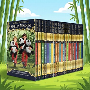 英文原版 神奇树屋第二季 Merlin Missions 梅林的任务The Magic Tree House 1-25册 原29-53 儿童课外读物桥梁章节书 赠音频