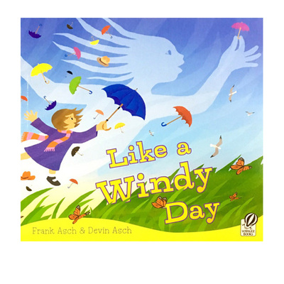 英文原版 Like a Windy Day 名家Frank Asch 想象力 儿童科学百科知识绘本图画书