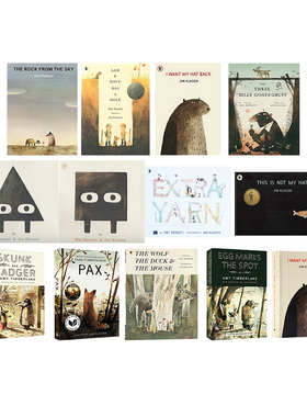 英文原版 The Three Billy Goats Gruff 三只比利山羊的咆哮 Square 正方形 Triangle 三角形 精装 凯迪克大奖作家 Jon Klassen