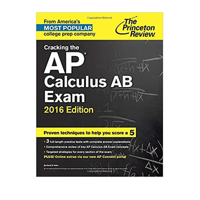 英文原版 孤品清仓 Cracking the AP Calculus AB Exam: 2016 Edition 英语学习自学工具书 练习册
