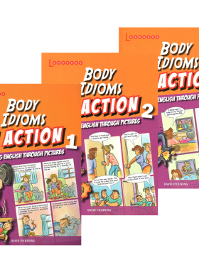 身体成语 学乐出品 Scholastic In Action Body Idioms 画里画外轻松学英语 3册漫画版图解英语 英文原版