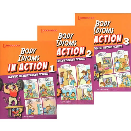 身体成语 学乐出品 Scholastic In Action Body Idioms 画里画外轻松学英语 3册漫画版图解英语 英文原版