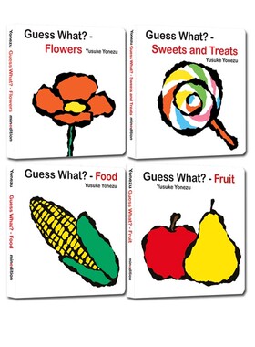 预售 英文原版 Guess What?系列 4册 猜猜看 幼儿创意想象力绘本 Yusuke Yonezu 创意大师启蒙纸板书 聪明宝宝玩出来 Minedition