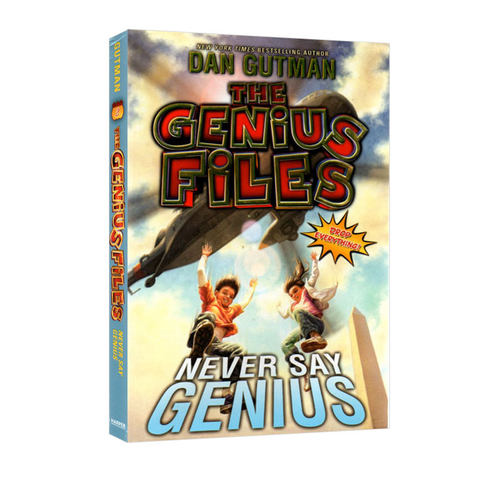 英文原版 The Genius Files #2: Never Say Genius 天才档案 疯狂学校同作者 Dan Gutman 小学课外阅读章节小说