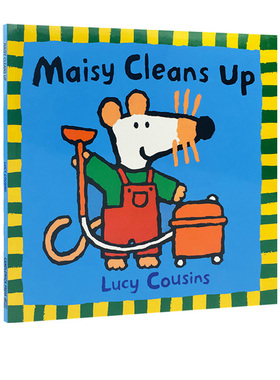 英文原版 Maisy Cleans Up 小鼠波波做大扫除 儿童英语启蒙绘本 Lucy Cousins
