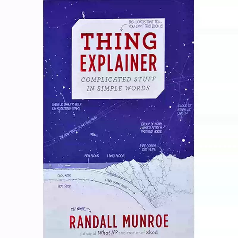 Thing Explainer 美版平装英文原版 万物解释者 Randall Munroe xkcd 兰道尔・门罗 复杂事物简易说明书趣味科普进口书