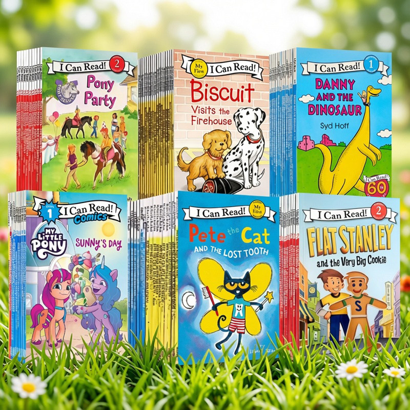 I Can Read level123阶段 皮特猫英语绘本 英文原版小饼干狗皮特猫小毛人小怪物小手套漂亮南希小马宝莉 Pete the Cat英语分级阅读