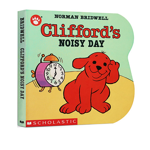 英文原版 Clifford's Noisy Day  大红狗启蒙纸板图文书