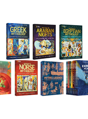 Explorer Academy探险学院系列 National Geographic 国家地理 Treasury of世界各地的经典神话英文原版青少年冒险神话故事读物