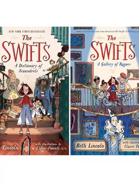 英文原版 The Swifts 斯威夫特一家 2册 A Gallery of Rogues/A Dictionary of Scoundrels 无赖画廊 恶棍词典 Beth Lincoln