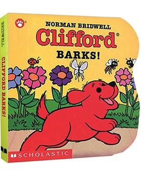 英文原版绘本 Clifford Barks 异型纸板书 大红狗克利弗德 幼儿启蒙认知 亲子互动