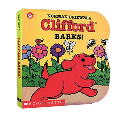 英文原版绘本 Clifford Barks 异型纸板书 大红狗克利弗德 幼儿启蒙认知 亲子互动