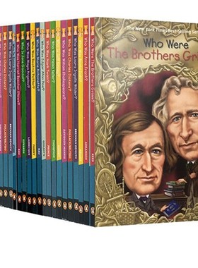 【世界文学作家】26册 Who HQ Who was Who is 人物传记系列 英文原版名人传记艺术家套装 启蒙学习课外阅读读物小说Helen Keller