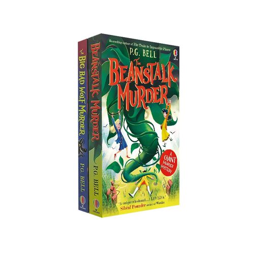 英文原版 The Big Bad Wolf Murder/The Beanstalk Murder 大坏狼谋杀案/豆茎谋杀案 Usborne 儿童侦探推理章节书 P.G.Bell