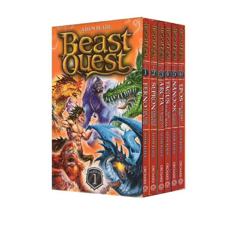 追击野兽一辑 Beast Quest Series 1 阿凡蒂亚 6册盒装 奇幻冒险小说 章节桥梁书 Adam Blade 英文原版青少年课外英语读物