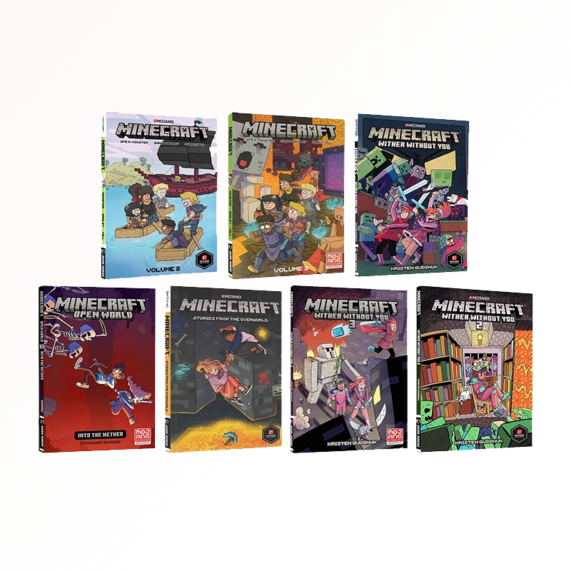 英文原版 MC我的世界官方漫画 Minecraft Graphic Novel Anthology 7册 青少年课外阅读 儿童冒险故事书