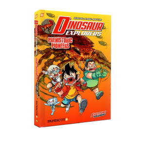 Vol. 恐龙知识科普认知 Dinosaur 章节冒险小说 中小学英文课外阅读 Explorers 漫画读物 英文原版 儿童全彩精装
