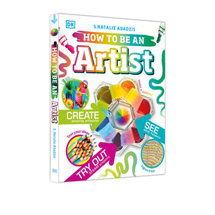 儿童启蒙认知 全彩艺术百科图解 How Artist 儿童职业启蒙百科系列 精装 英文原版 艺术家在做什么