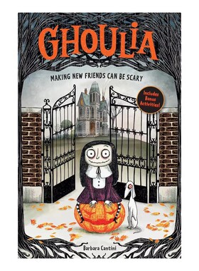 预售 英文原版 怪诞庄园的茱莉亚 1 Ghoulia: Making New Friends Can Be Scary #1  交新朋友不可怕 儿童章节桥梁故事书
