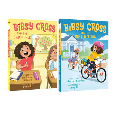 英文原版 Bibsy Cross 克罗斯的故事 2册合售 坏苹果 自行车马拉松 情绪读物 校园小说 儿童章节书桥梁读物 24年新品